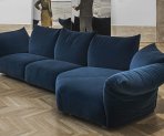sofa standard edra blau verstellbare seitenteile und rückenteile