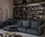 sofa standard edra dunkelgrau verstellbare seitenteile und rückenteile