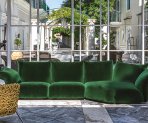 sofa standard edra grün verstellbare seitenteile und rückenteile